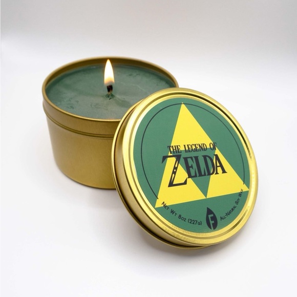 Other - Zelda Inspired Candle | Limited Stock | Forest & Almond | Gamer Gift | 8oz Tin
